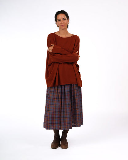 Montaigne Olivia 100% New Zealand Lambswool Jumper Rust3