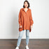 Montaigne Oversized Linen Boyfriend Shirt Rust