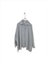 Montaigne Oversized Linen Boyfriend Shirt Silver