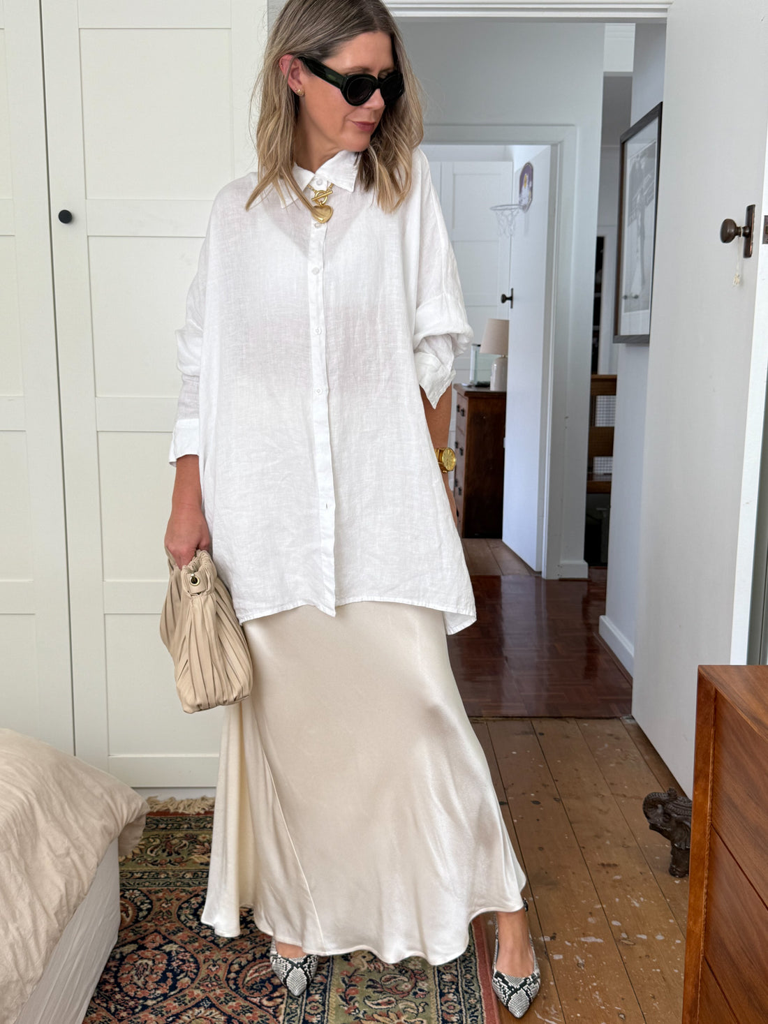Oversized Linen Boyfriend Shirt