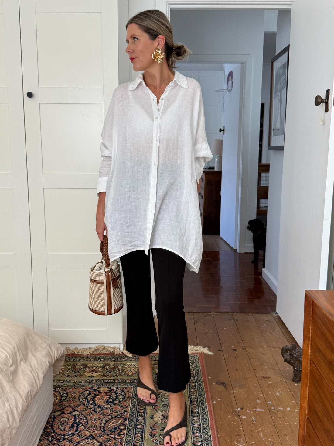 Oversized Linen Boyfriend Shirt