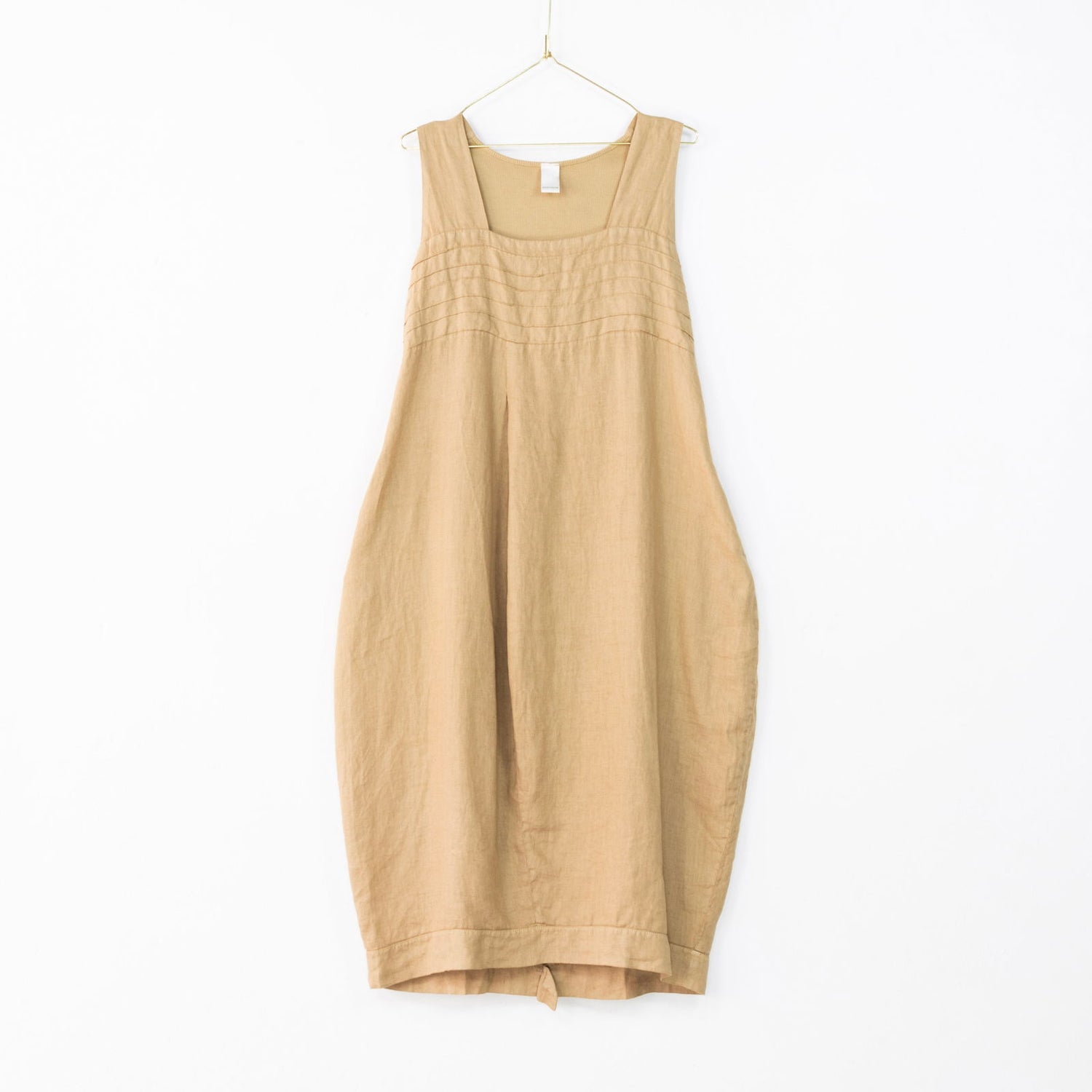 Montaigne Aurelie Casual Linen Dress Ocre