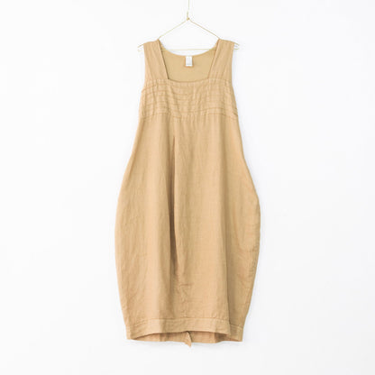 Montaigne Aurelie Casual Linen Dress Ocre