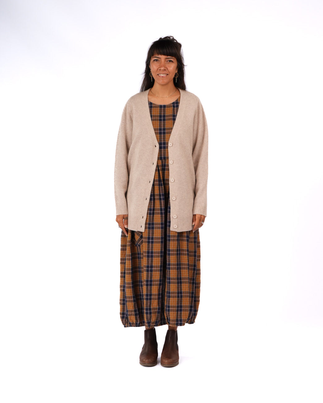 Montaigne Patou Pure Lambswool Cardigan Light Oat