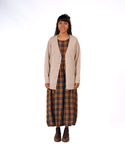 Montaigne Patou Pure Lambswool Cardigan Light Oat