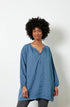 Montaigne Paysanne Oversized Linen Shirt Denim