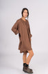 Montaigne Paysanne Oversized Linen Shirt Tobacco