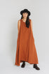 Montaigne Picasso A-line Linen Maxi Dress Rust 