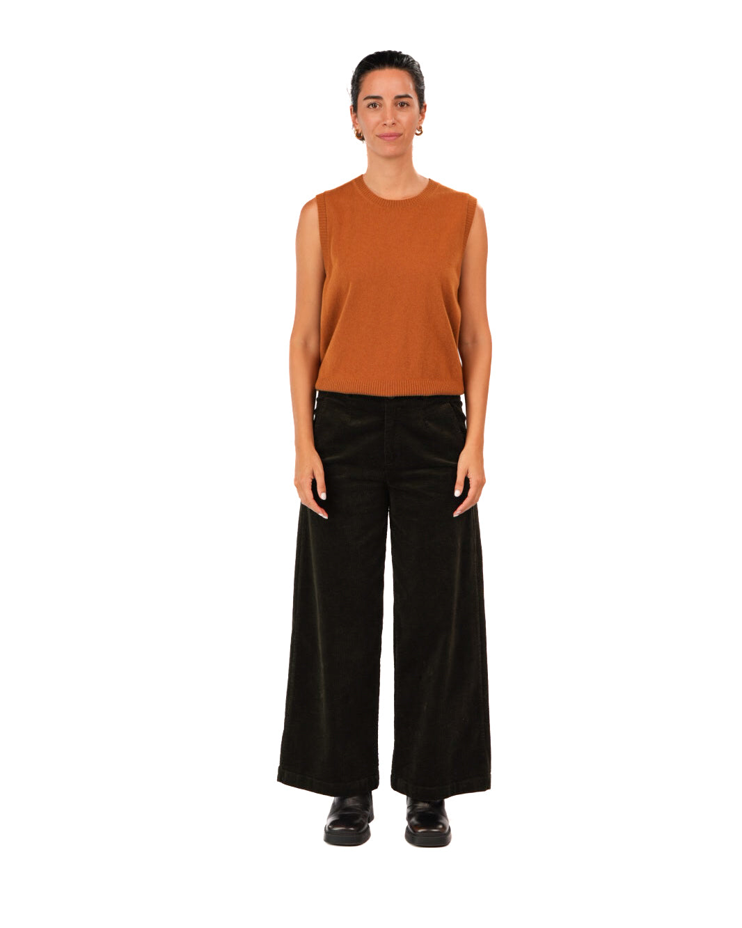 Montaigne Rene Corduroy Pant Long Length Black2