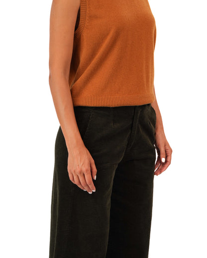 Montaigne Rene Corduroy Pant Long Length Bottle Green