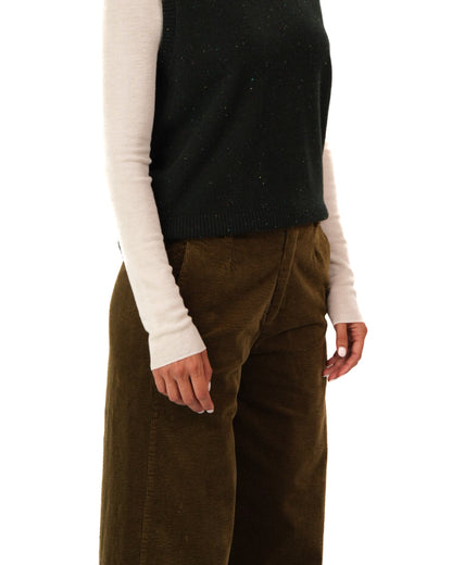 Montaigne Rene Corduroy Pant Long Length Olive5