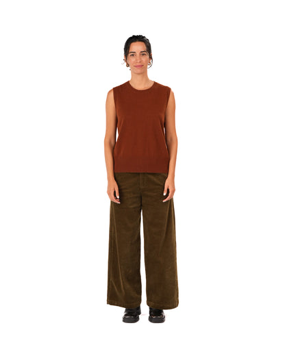 Montaigne Rene Corduroy Pant Long Length Olive8
