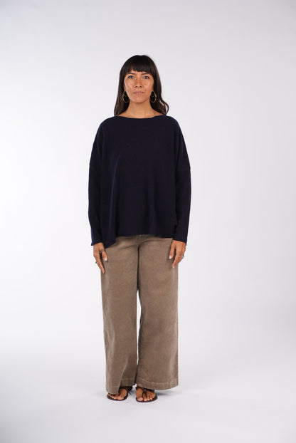Montaigne Rene Corduroy Pant Long Length Taupe1