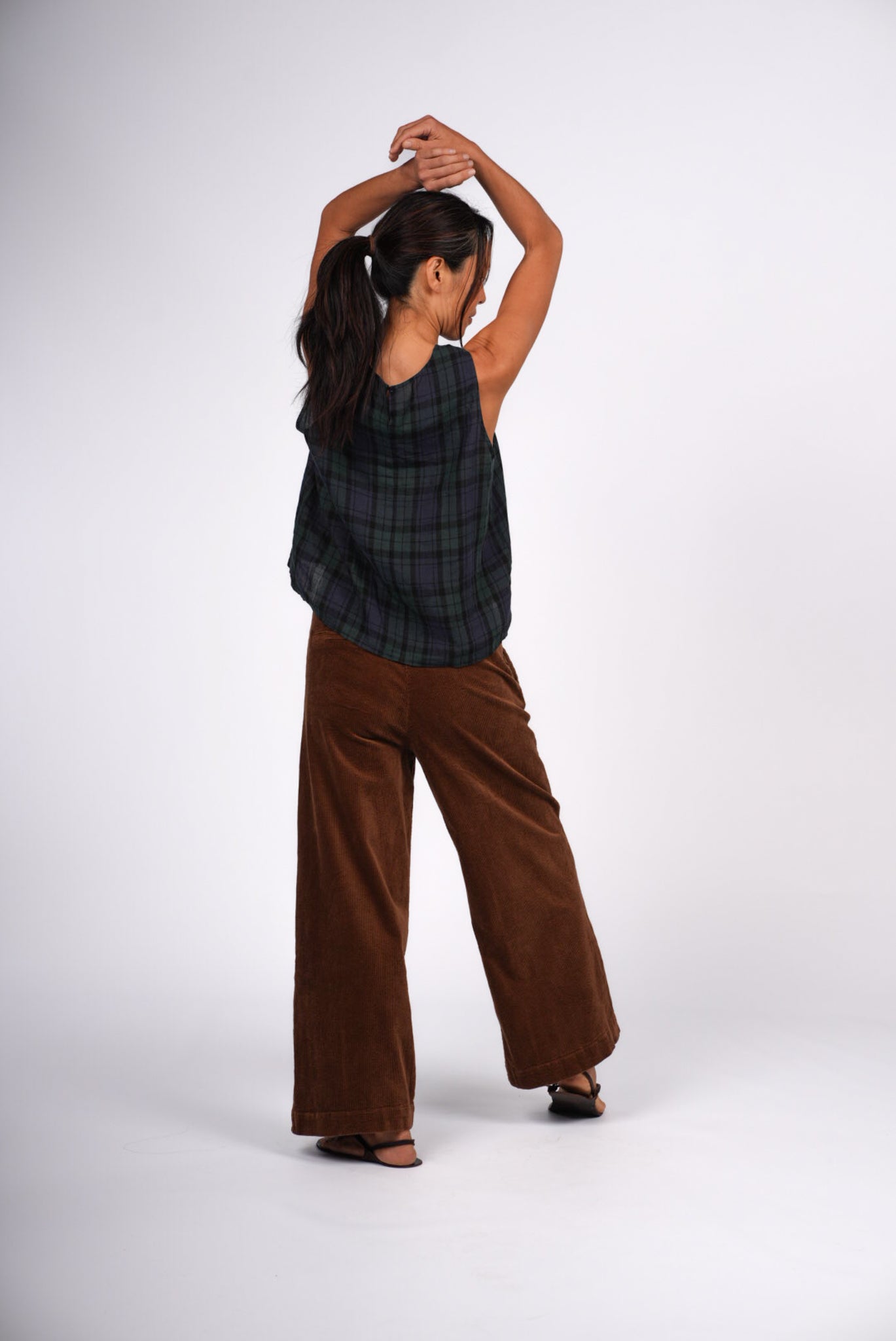 Montaigne Rene Corduroy Pant Long Length Tobacco4