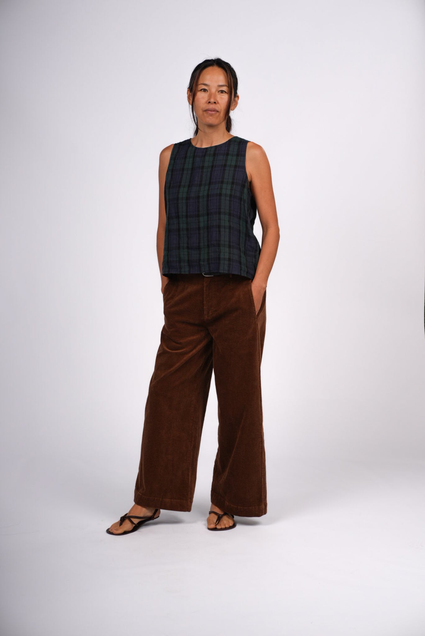 Montaigne Rene Corduroy Pant Long Length Tobacco6