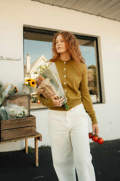 Montaigne Rene Corduroy Pant Long Length White2