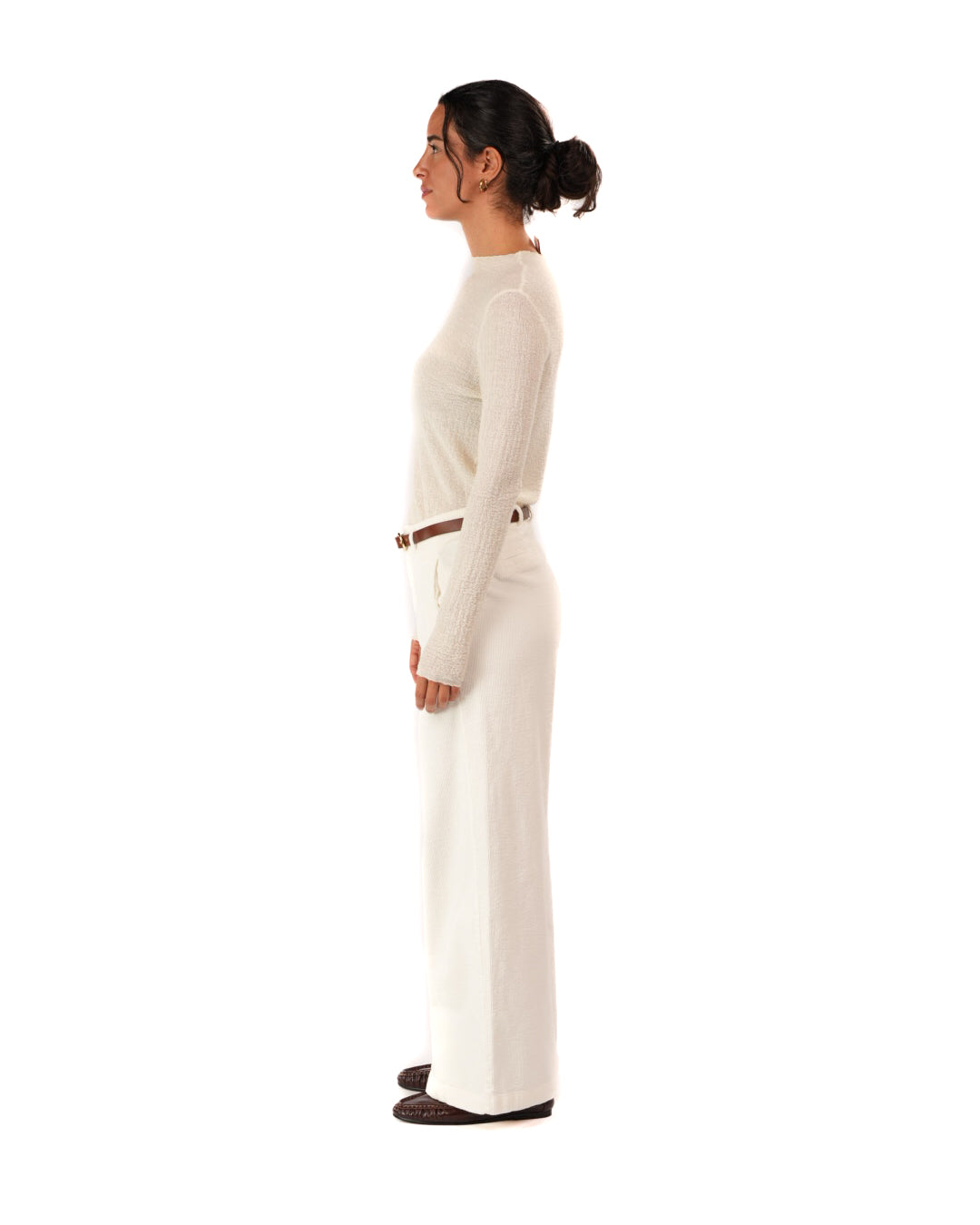 Montaigne Rene Corduroy Pant Long Length White9