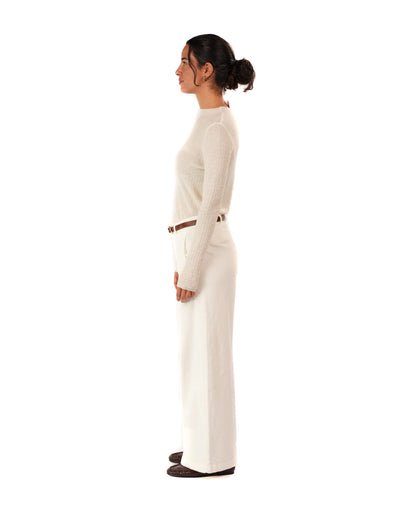 Montaigne Rene Corduroy Pant Long Length White9