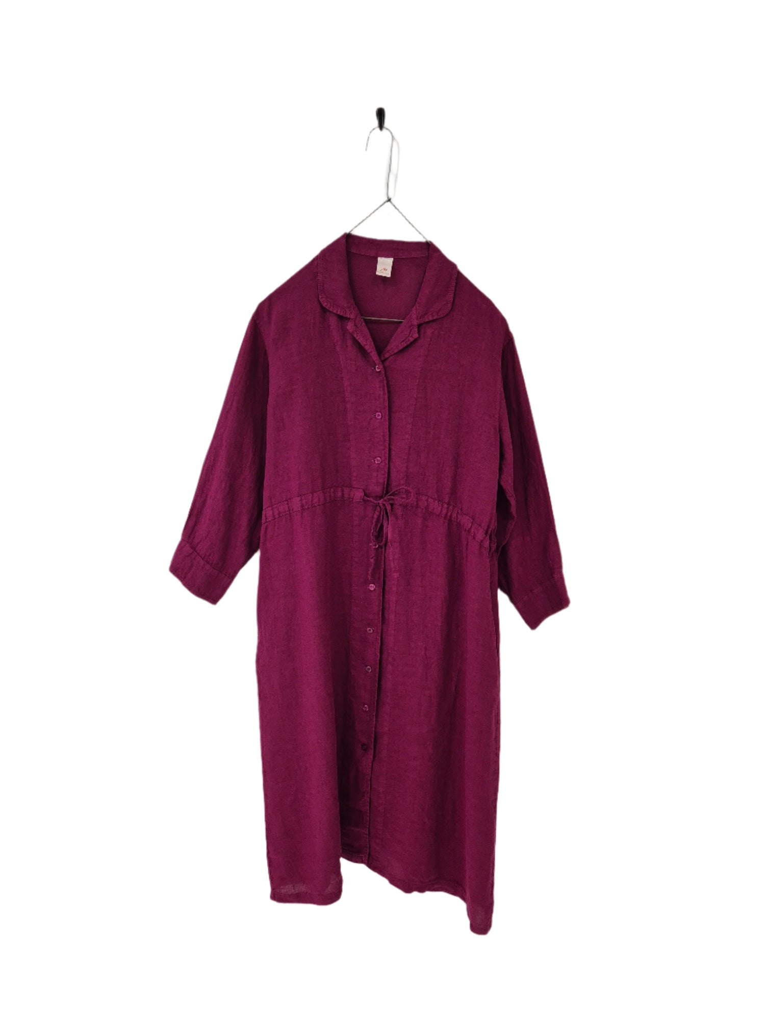 Montaigne Rodin Linen Drawstring Dress Orchid