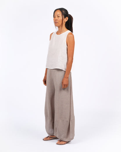 Montaigne Roland Linen Pants in Houndstooth