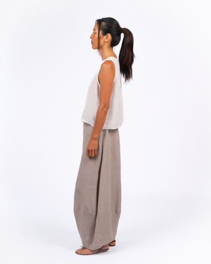 Montaigne Roland Linen Pants in Houndstooth