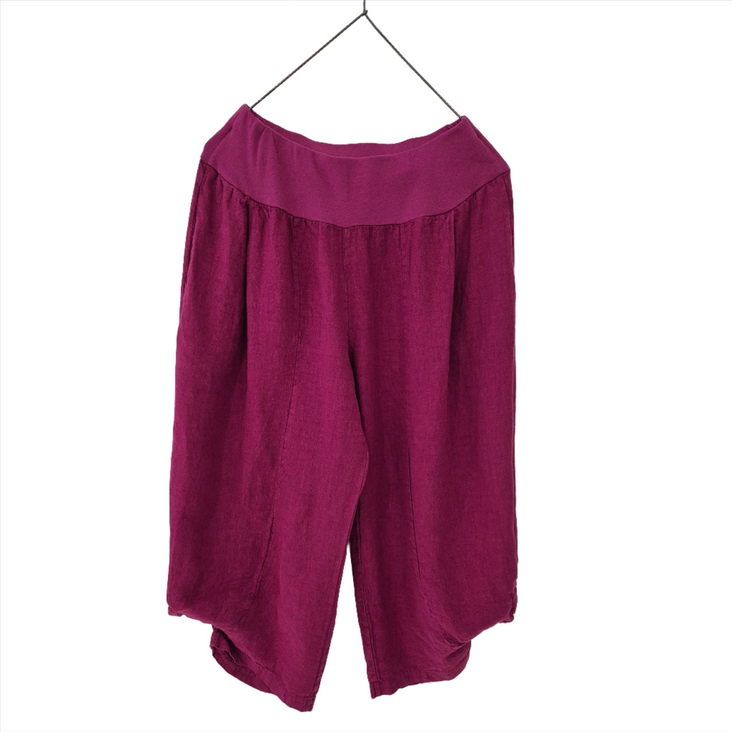 Montaigne Saint-Tropez Linen Capri Pants Orchid