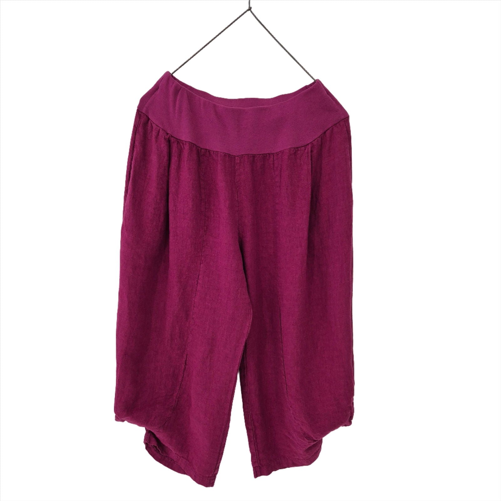 Montaigne Saint-Tropez Linen Capri Pants Orchid