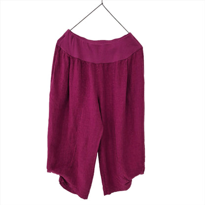 Montaigne Saint-Tropez Linen Capri Pants Orchid