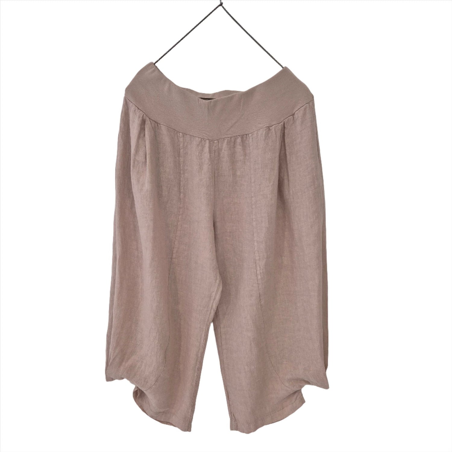 Montaigne Saint-Tropez Linen Capri Pants Rose