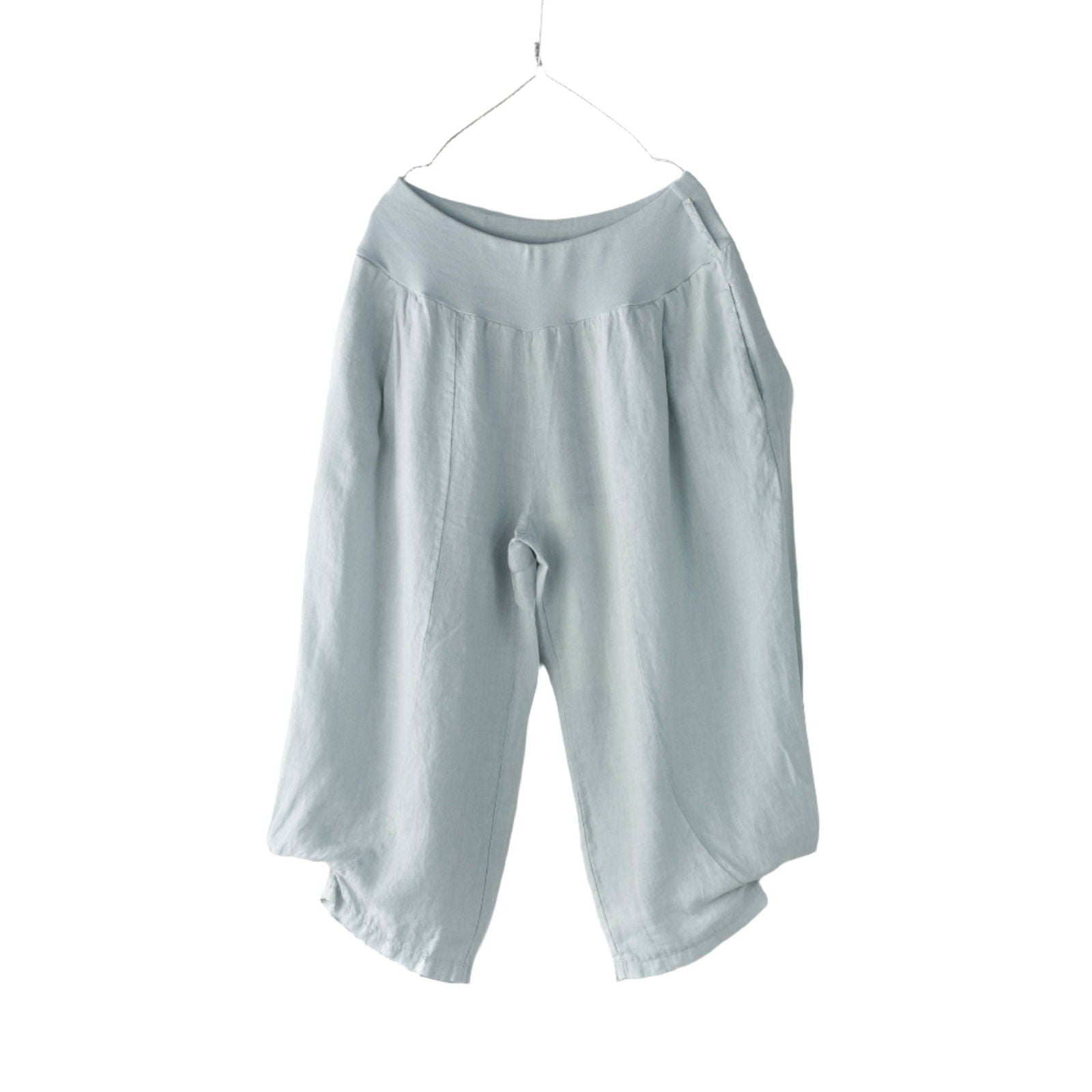 Montaigne Saint-Tropez Linen Capri Pants Silver4