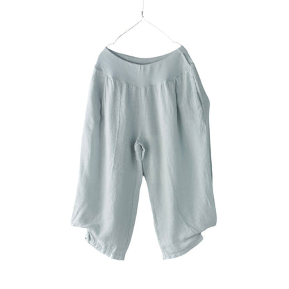 Montaigne Saint-Tropez Linen Capri Pants Silver4