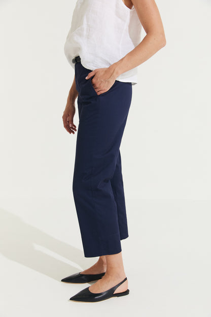 Montaigne Sandro Cotton Pant Navy1
