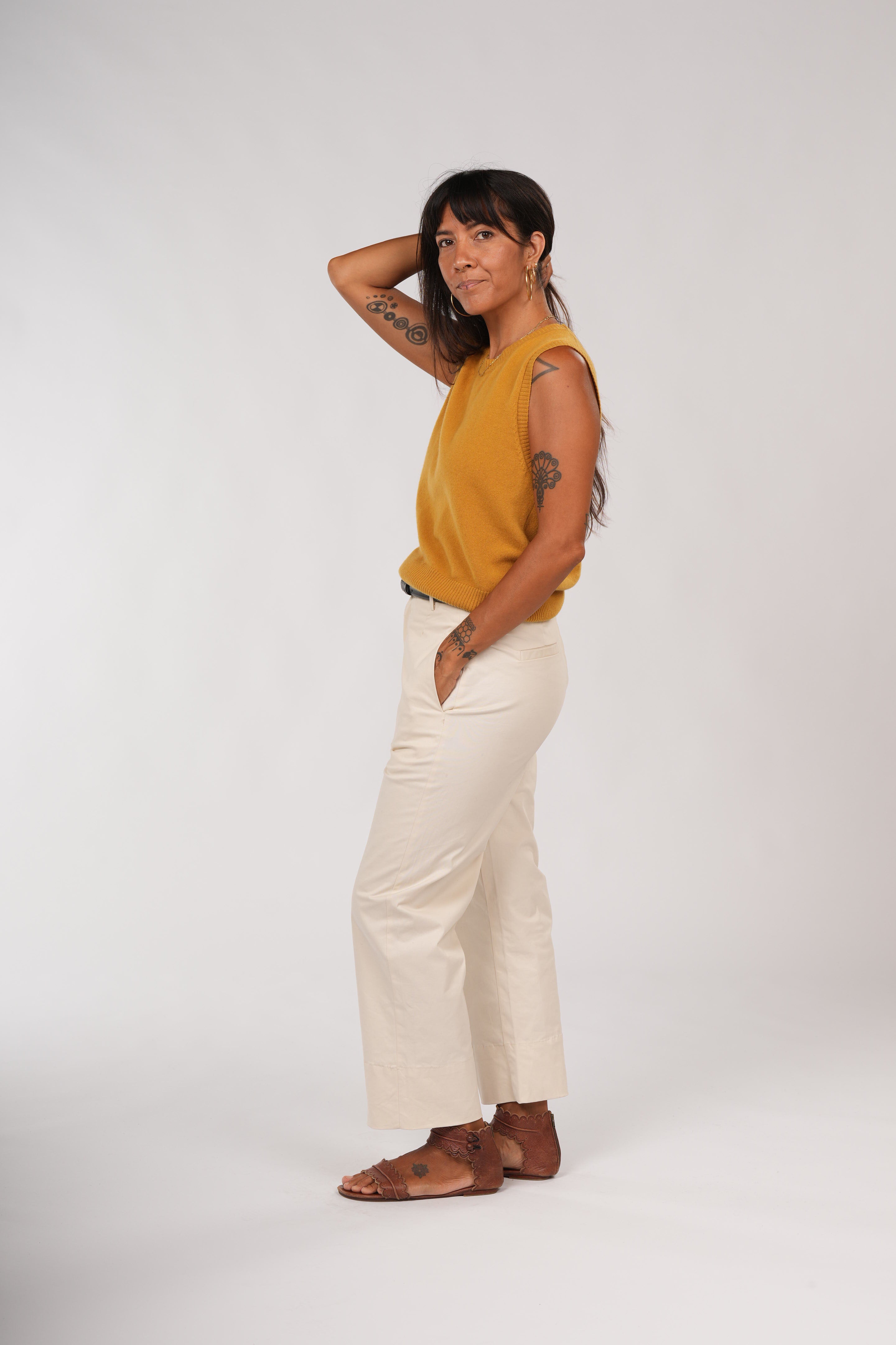 Montaigne Sandro Cotton Pant Sand