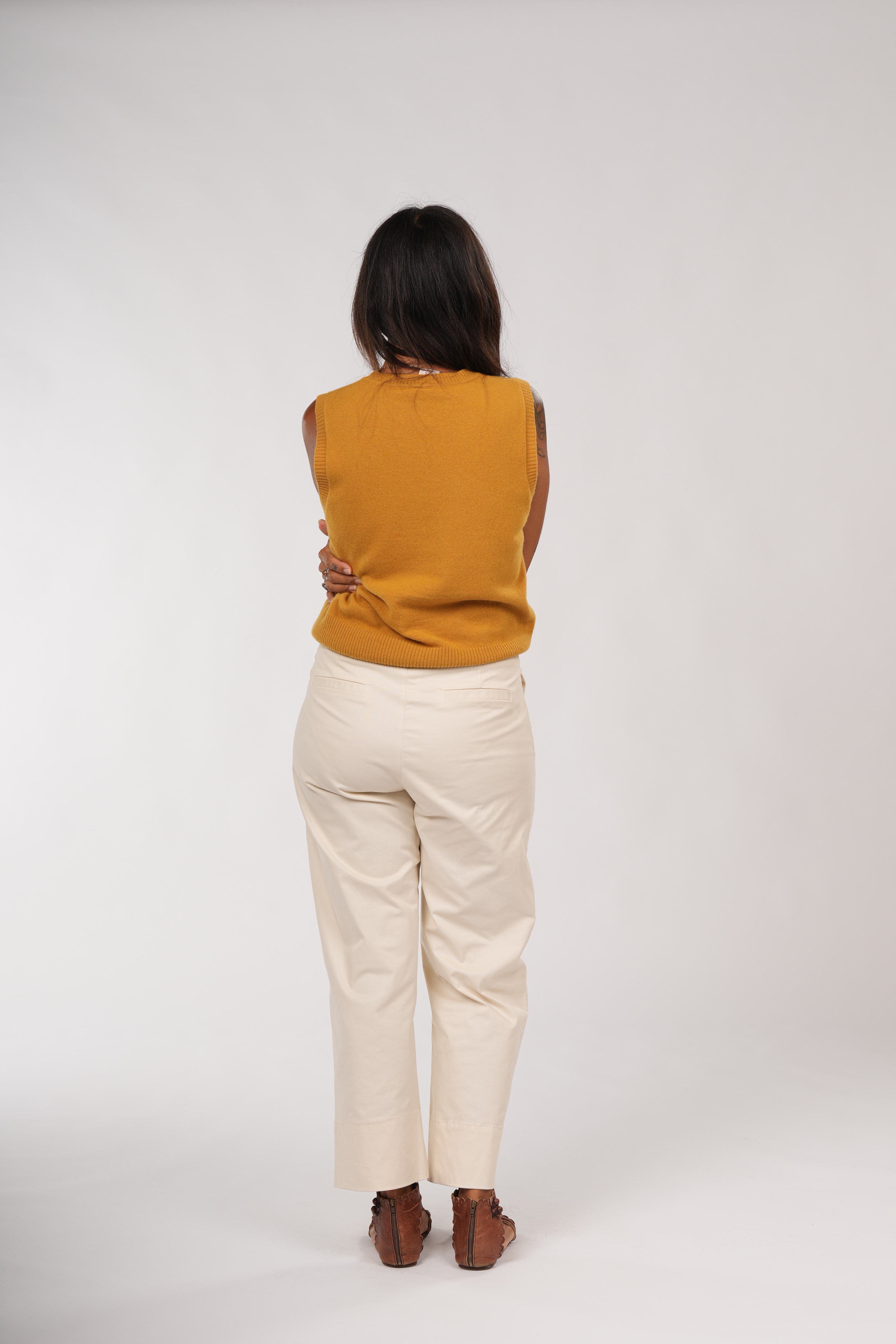 Montaigne Sandro Cotton Pant Sand1