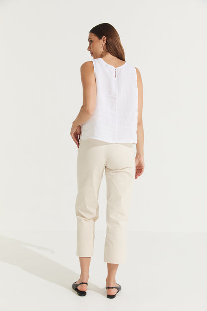 Montaigne Sandro Cotton Pant Sand3