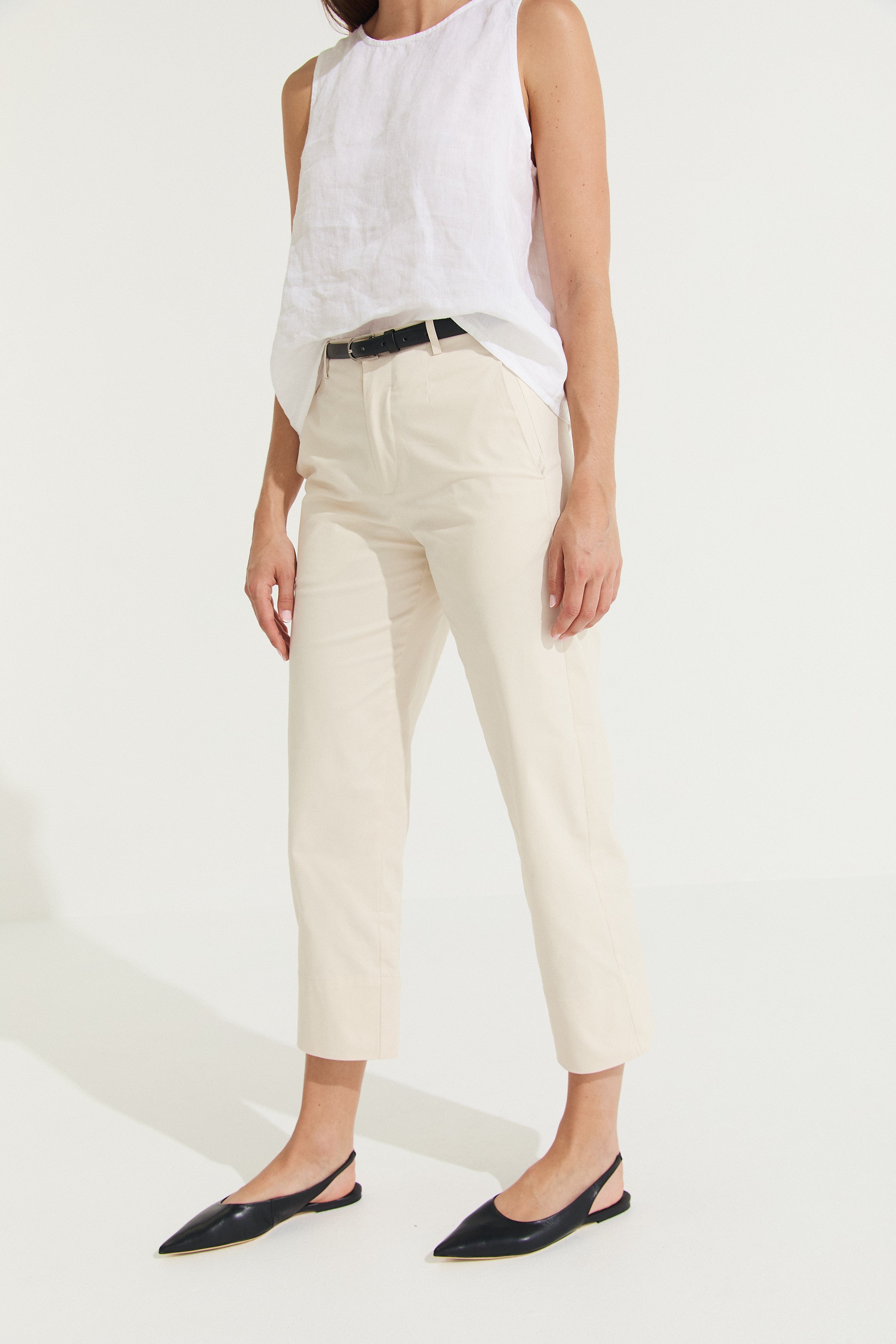 Montaigne Sandro Cotton Pant Sand4