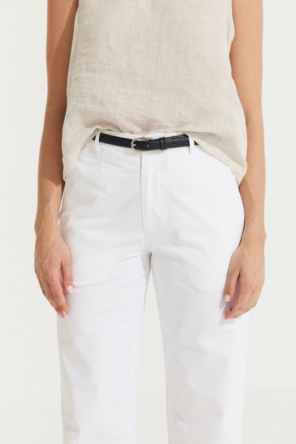 Montaigne Sandro Cotton Pant White2