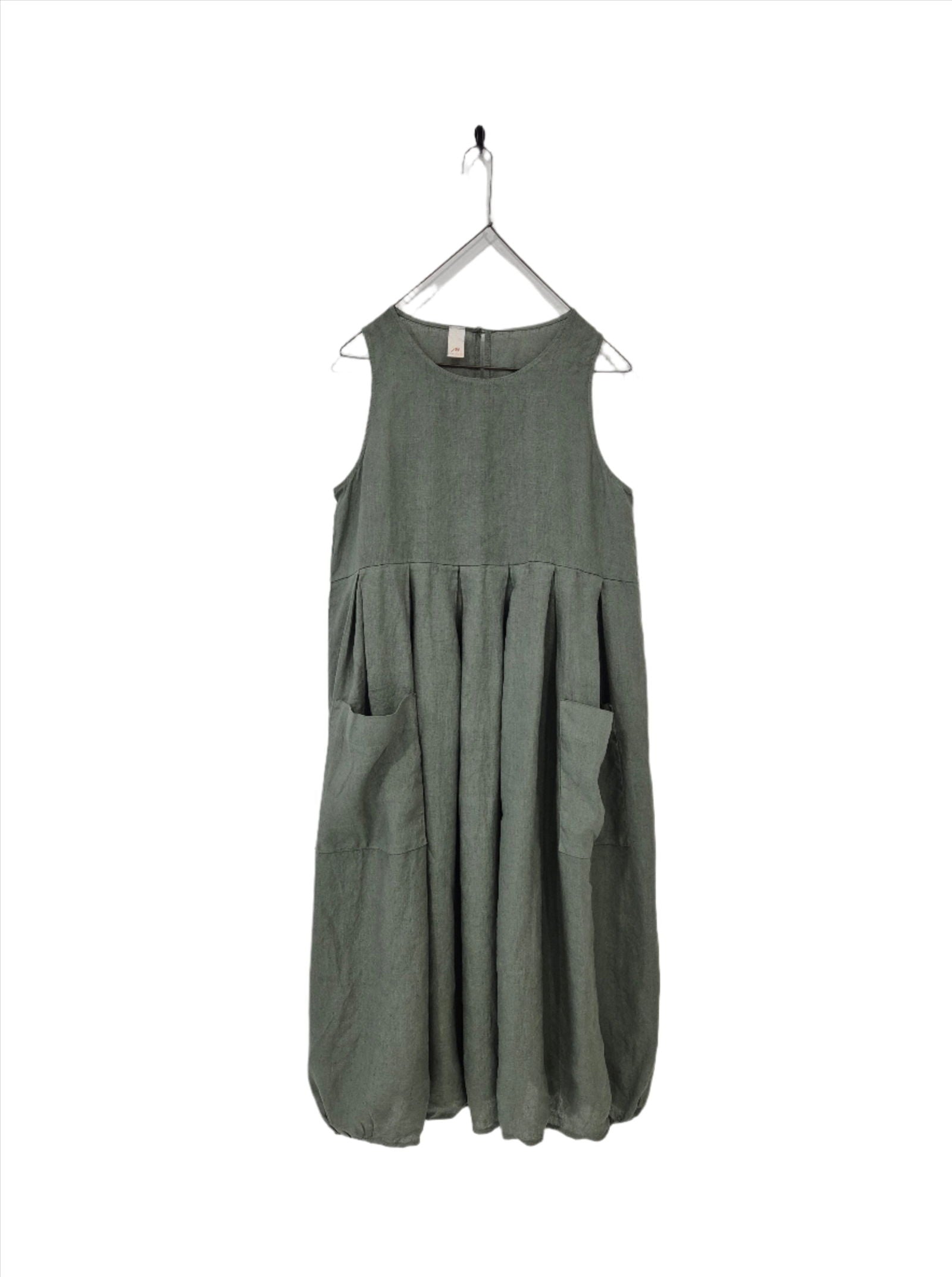 Montaigne Sartène Linen Summer Dress Khaki