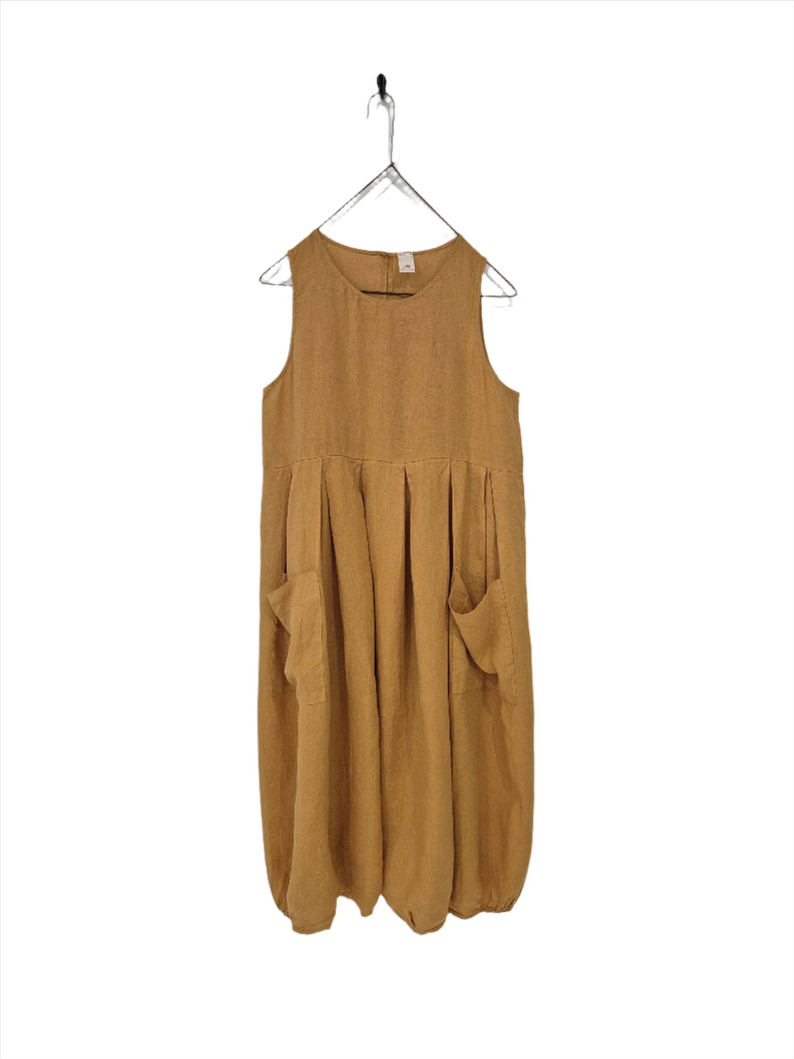 Montaigne Sartène Linen Summer Dress Mustard