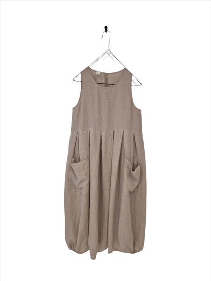 Montaigne Sartène Linen Summer Dress Natural