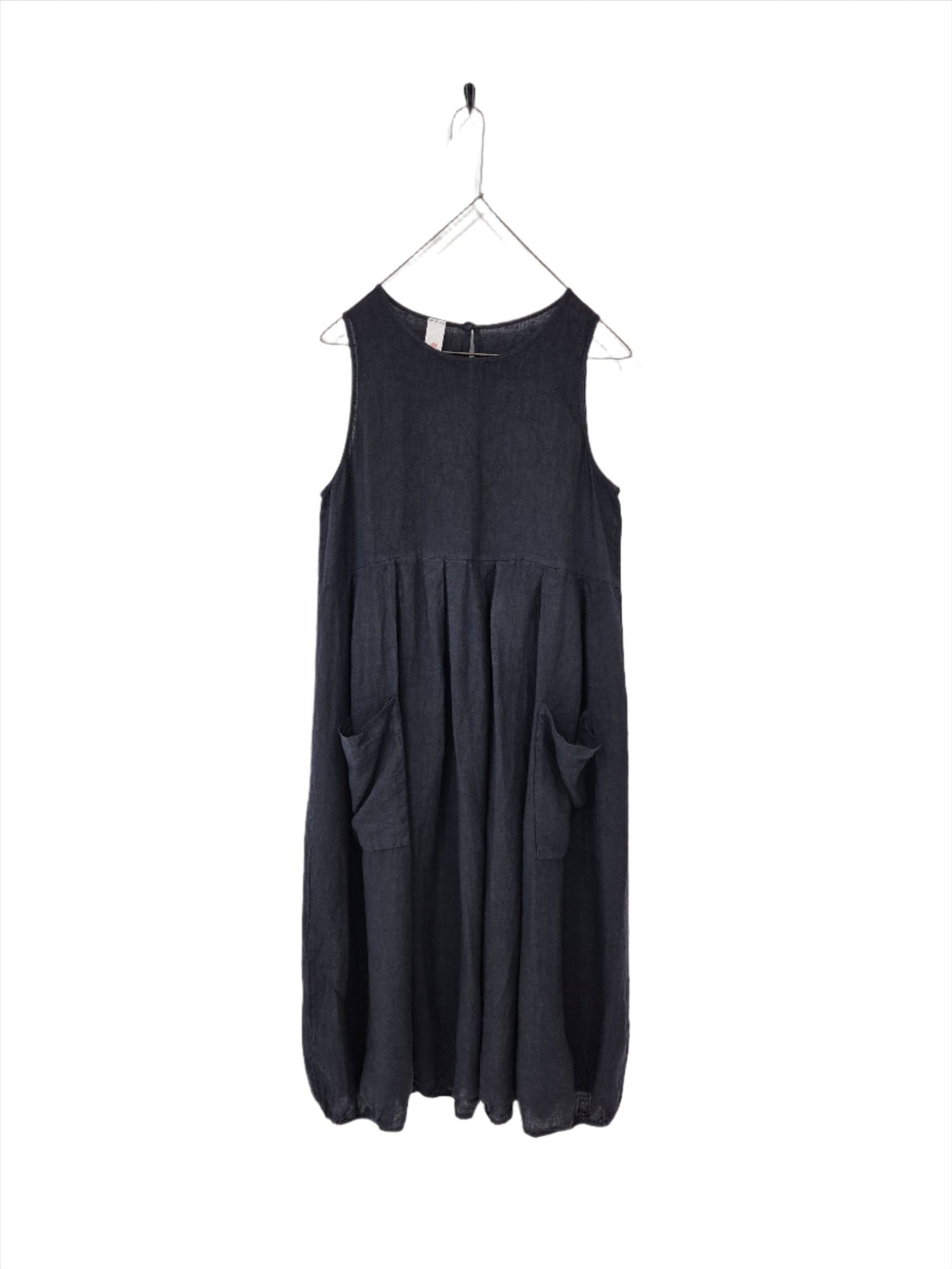 Montaigne Sartène Linen Summer Dress Navy