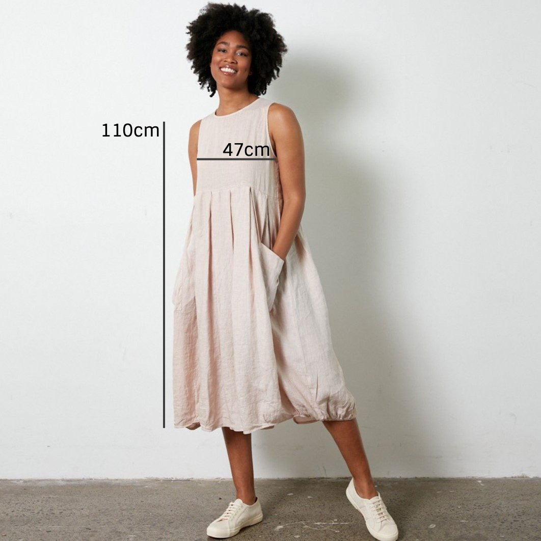 Montaigne Sartène Linen Summer Dress Rose4