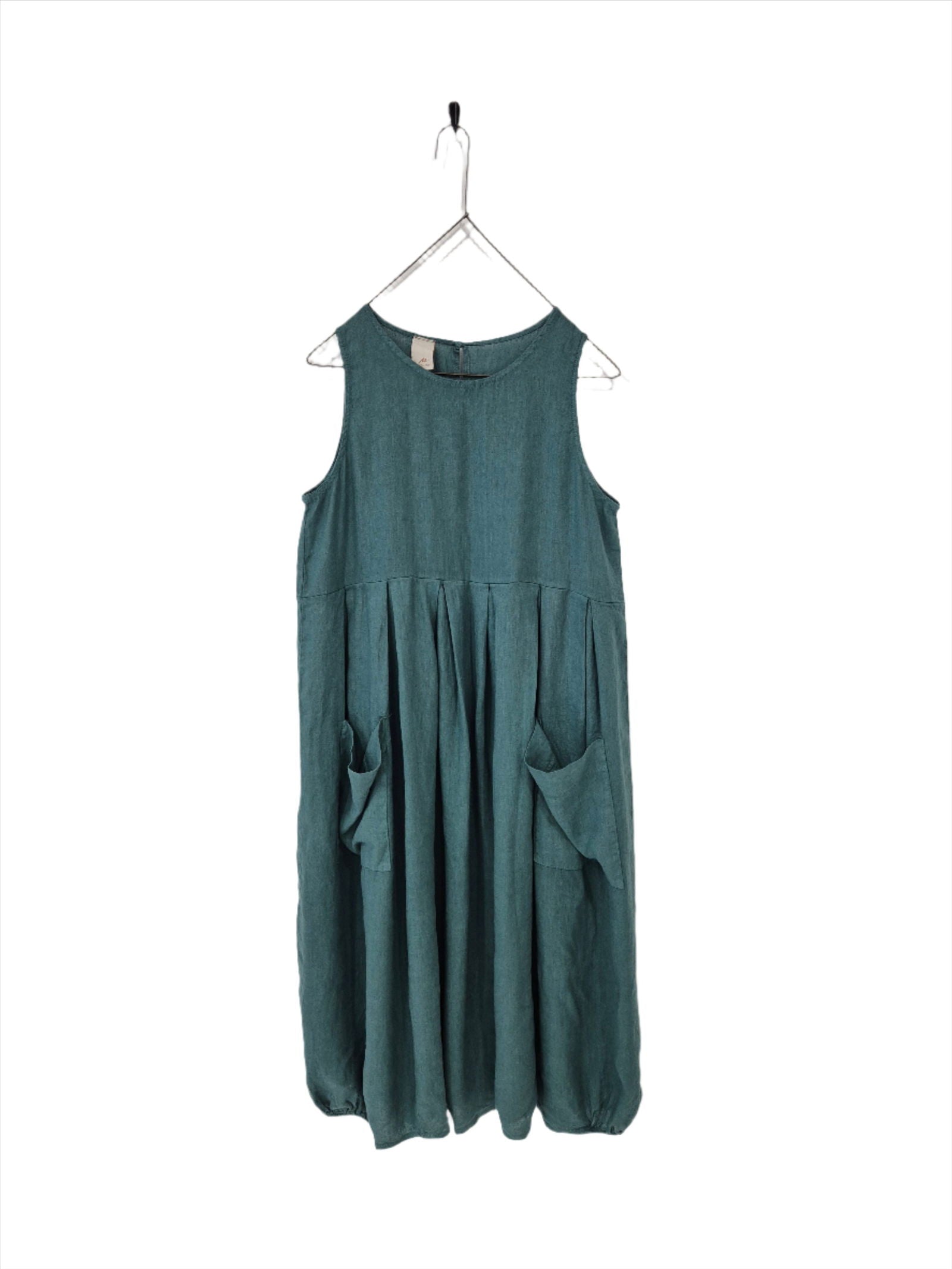 Montaigne Sartène Linen Summer Dress Teal