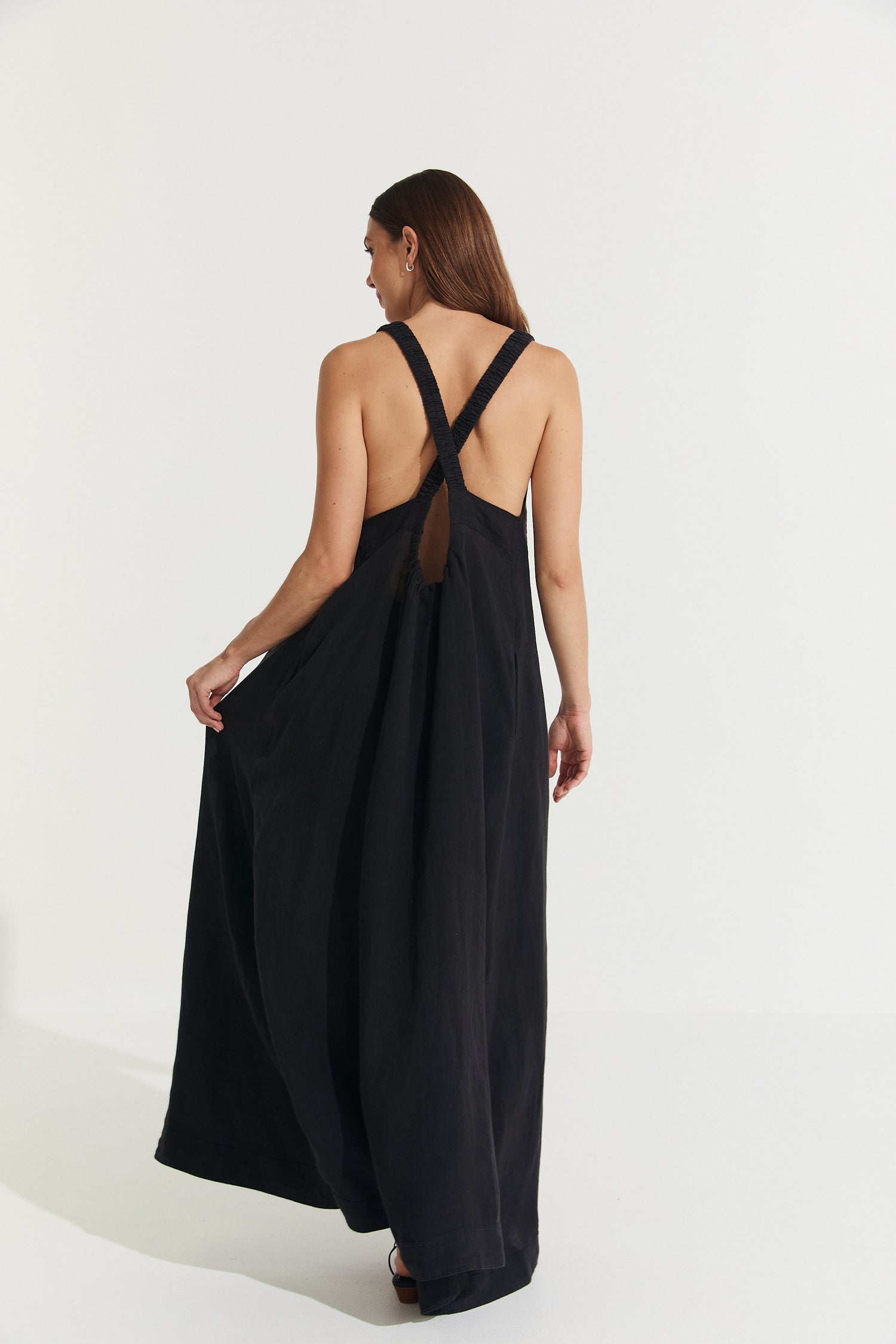 Scarlett Full-Length Linen Dress Montaigne Paris Scarlett Full-Length Linen Dress Montaigne Paris
