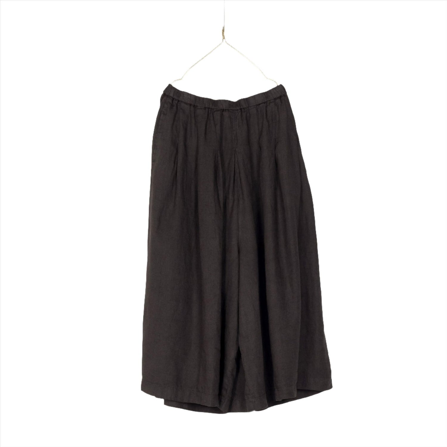 Montaigne Solid Linen Culottes Petrol