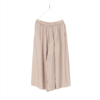 Montaigne Solid Linen Culottes Rose