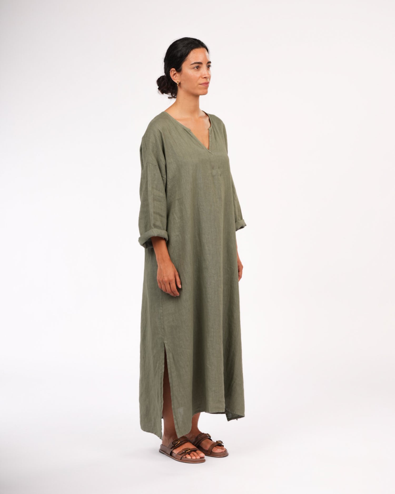 Sophie Linen Kaftan Dress