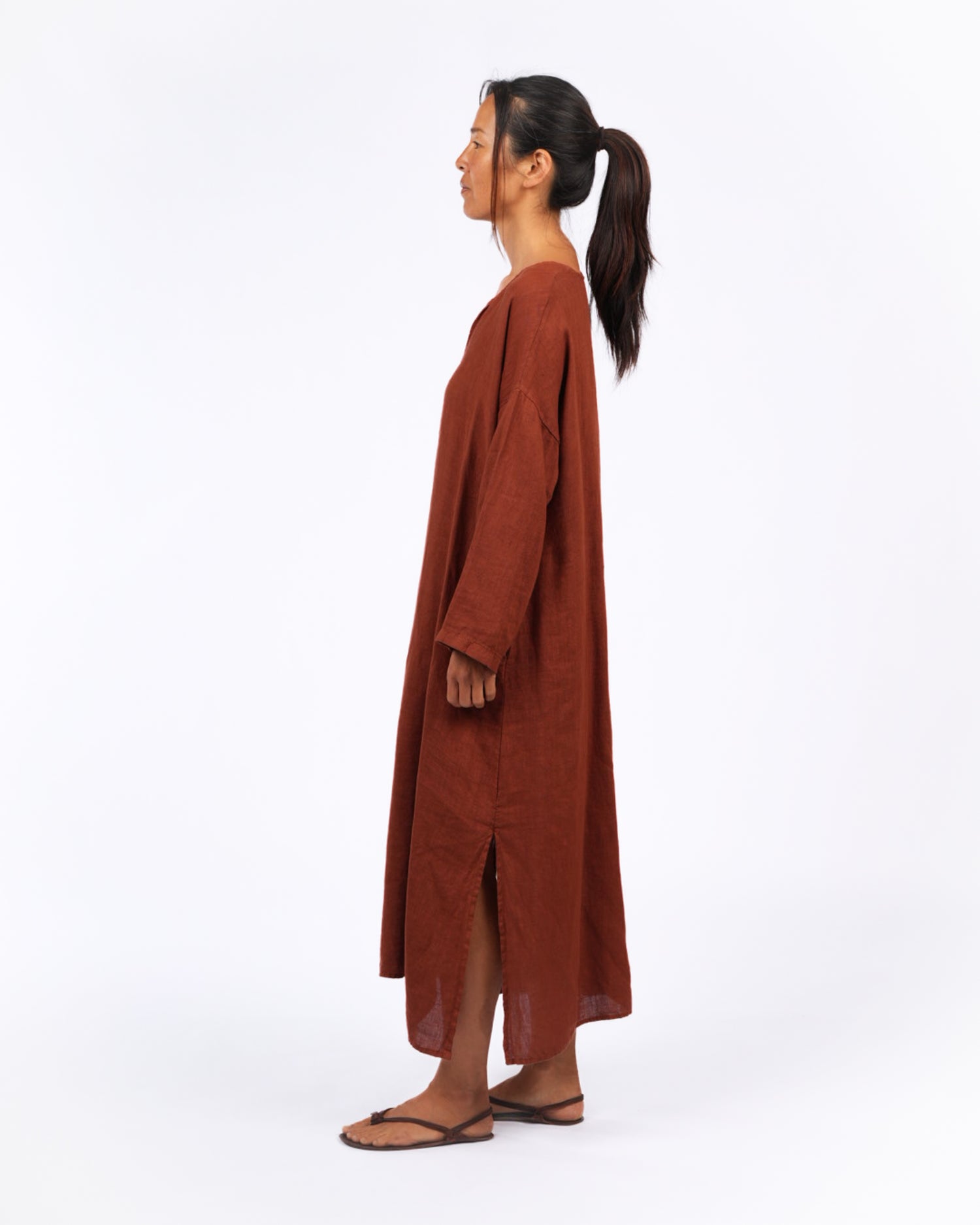 Sophie Linen Kaftan Dress