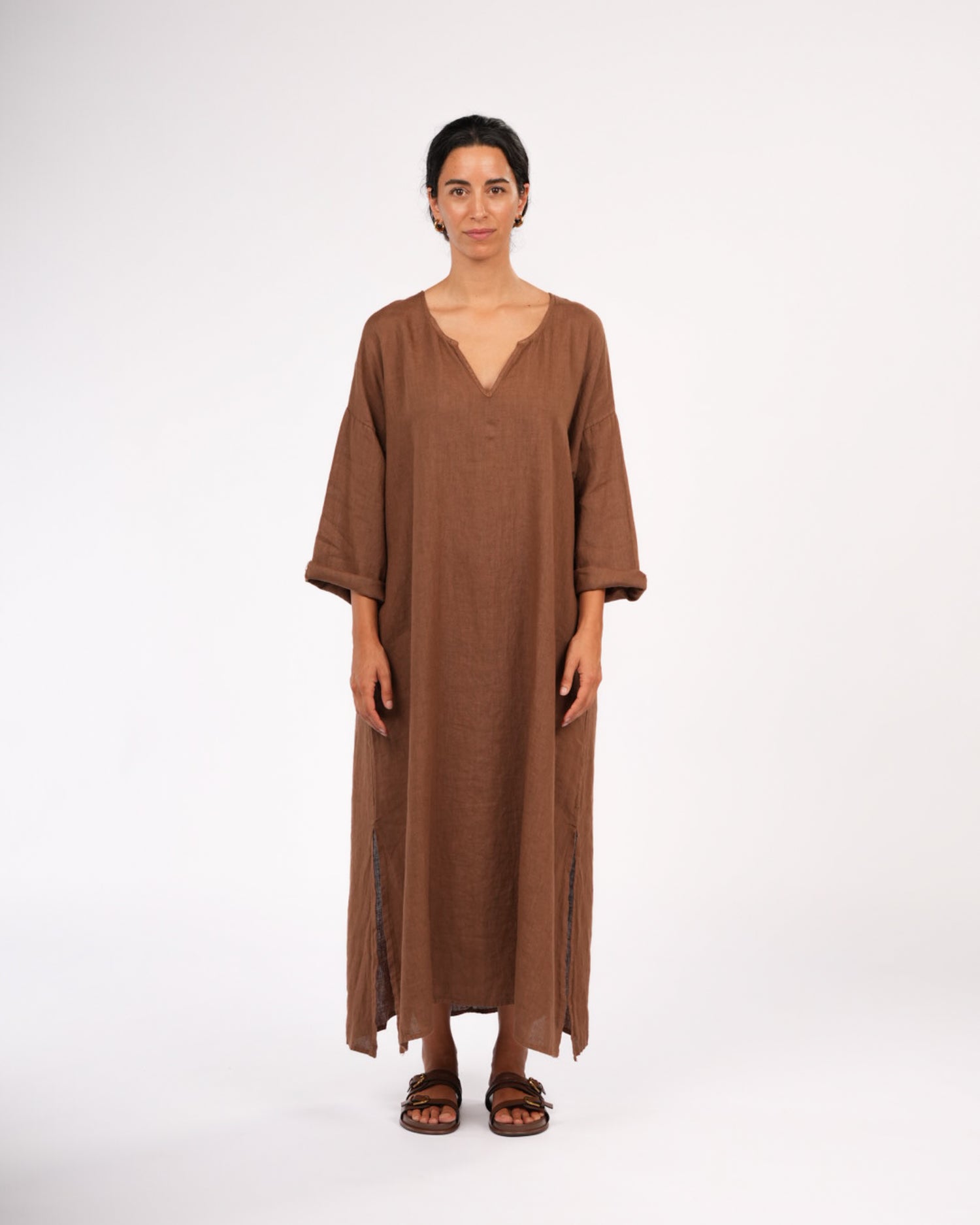 Sophie Linen Kaftan Dress