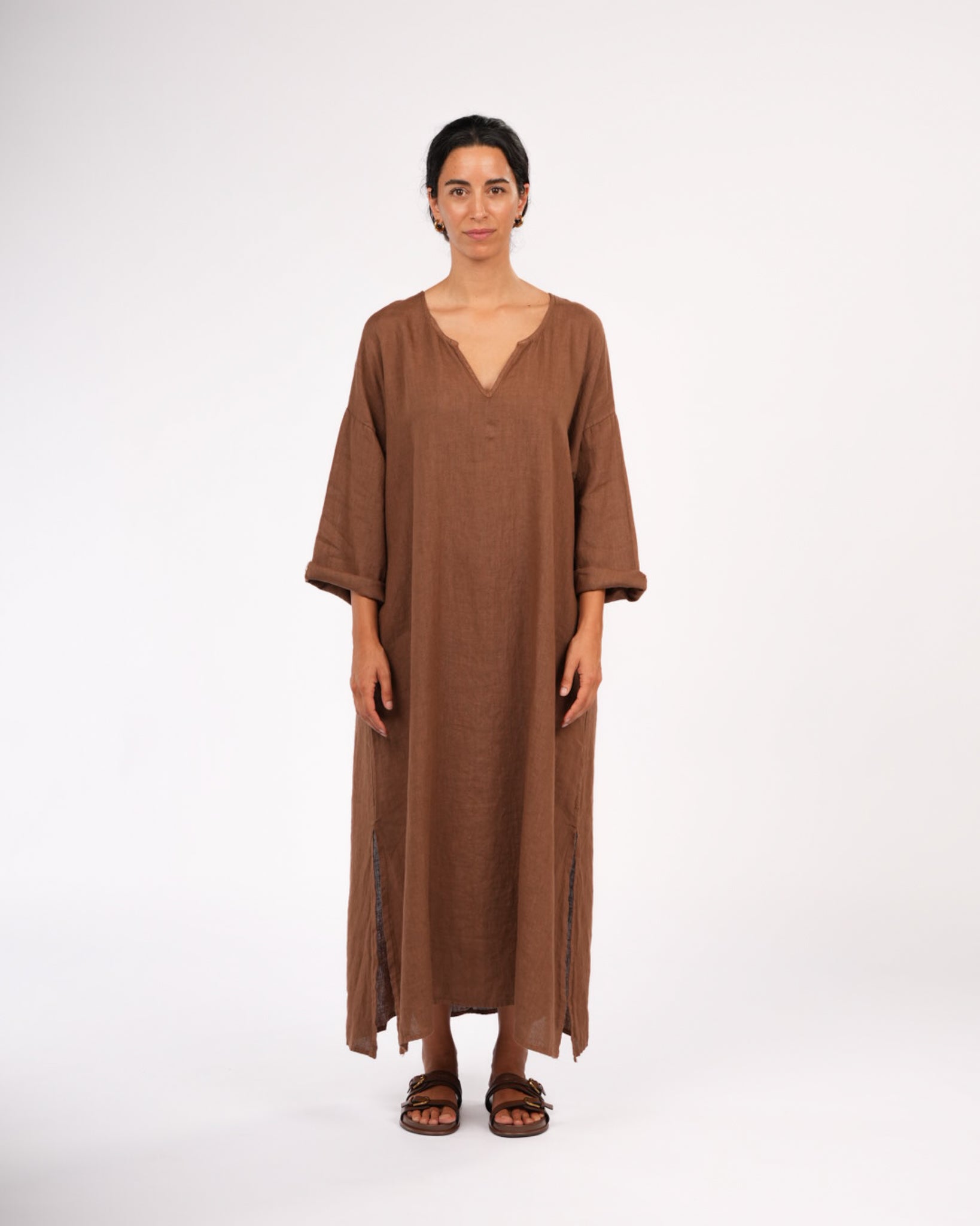 Sophie Linen Kaftan Dress
